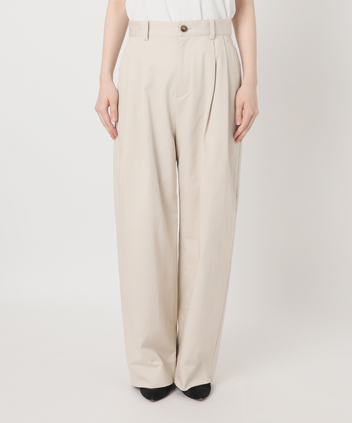 Spick & Span(スピックアンドスパン)の「Higuchi*S 2タックツイルパンツ(チノパンツ・レディース・ベージュ系その他/スカイブルー・38/36)」の17枚目の写真
