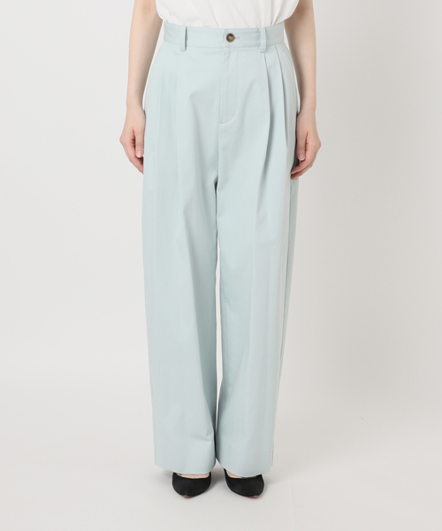 Spick & Span(スピックアンドスパン)の「Higuchi*S 2タックツイルパンツ(チノパンツ・レディース・ベージュ系その他/スカイブルー・38/36)」の19枚目の写真