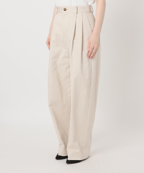 Spick & Span(スピックアンドスパン)の「Higuchi*S 2タックツイルパンツ(チノパンツ・レディース・ベージュ系その他/スカイブルー・38/36)」の22枚目の写真
