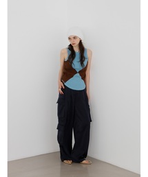 satin cargo slacks
