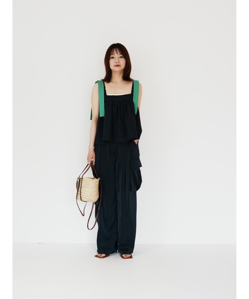 Katrin TOKYO（カトリーントーキョー）の「satin cargo slacks（カーゴパンツ・レディース・ピンク系/ネイビー・S/M/XS-Short/XS-Regular）」の18枚目の写真