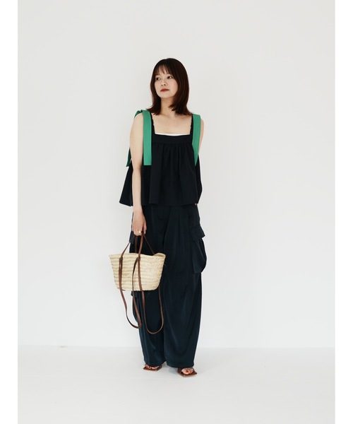 Katrin TOKYO（カトリーントーキョー）の「satin cargo slacks（カーゴパンツ・レディース・ピンク系/ネイビー・S/M/XS-Short/XS-Regular）」の20枚目の写真
