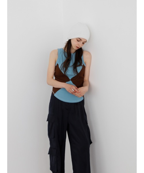 Katrin TOKYO（カトリーントーキョー）の「satin cargo slacks（カーゴパンツ・レディース・ピンク系/ネイビー・S/M/XS-Short/XS-Regular）」の11枚目の写真