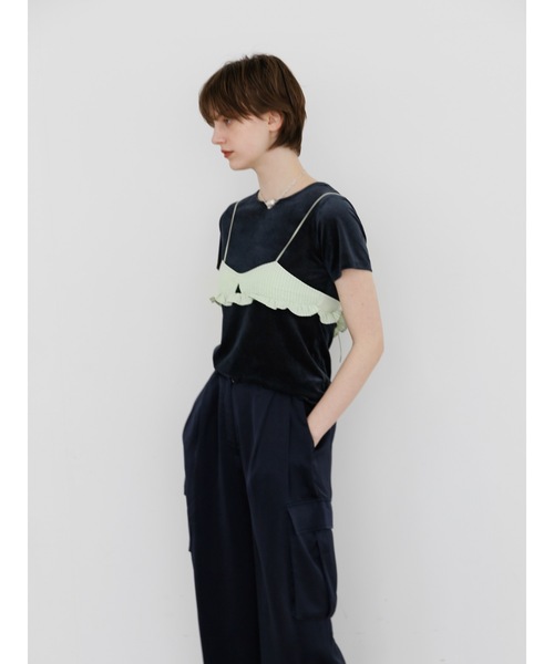 Katrin TOKYO（カトリーントーキョー）の「satin cargo slacks（カーゴパンツ・レディース・ピンク系/ネイビー・S/M/XS-Short/XS-Regular）」の13枚目の写真