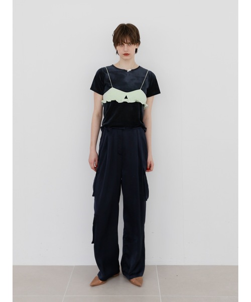 Katrin TOKYO（カトリーントーキョー）の「satin cargo slacks（カーゴパンツ・レディース・ピンク系/ネイビー・S/M/XS-Short/XS-Regular）」の16枚目の写真