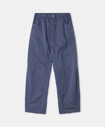 Puckering nylon pants / BLUE