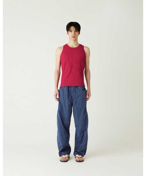 THEENDQUESTION(ジエンドクエスチョン)の「Puckering nylon pants / BLUE(その他パンツ・レディース・その他・1/2)」の2枚目の写真