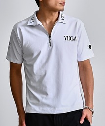 VIOLA（ヴィオラ）の「『VIOLA rumore/ヴィオラ ルモーレ』 PRINT ZIPポロシャツ（シャツ/ブラウス）」