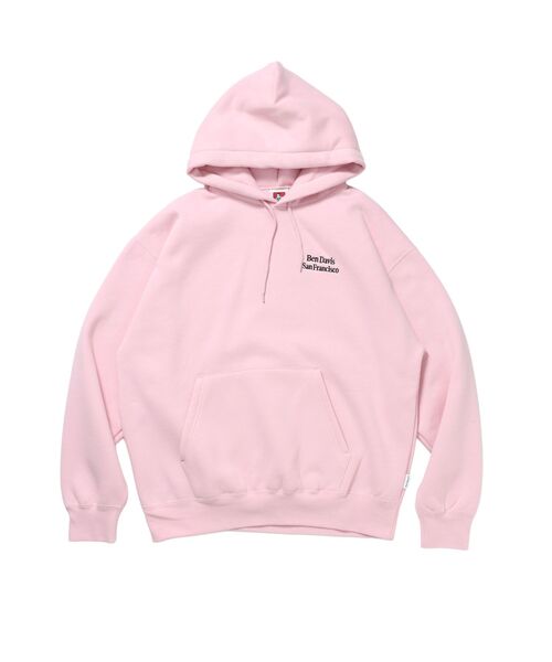 BEN DAVIS(ベンデイビス)の「【BEN DAVIS(ベンデイビス)】BD SWEAT HOODIE / スウェットパーカー プルオーバー フーディ ワンポイント刺繍 裏起毛 ユニセックス(パーカー・メンズ・グレー/ピンク/ブラウン/ブラック/ネイビー・LARGE/X-LARGE/MEDIUM)」の5枚目の写真