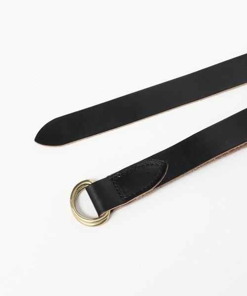 BEAMS PLUS(ビームスプラス)の「Leather Double Ring Belt(ベルト・メンズ・ブラック/ブラウン・ONE SIZE)」の5枚目の写真