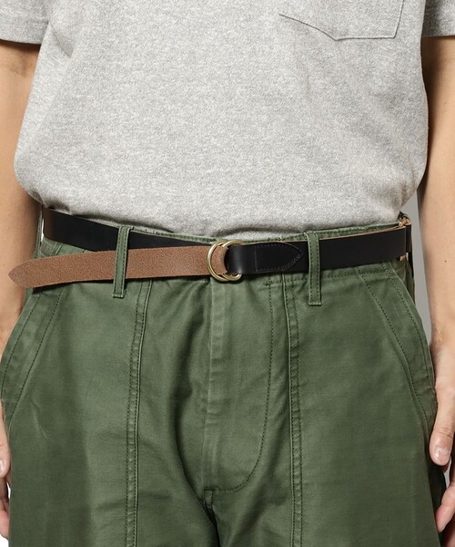 BEAMS PLUS(ビームスプラス)の「Leather Double Ring Belt(ベルト・メンズ・ブラック/ブラウン・ONE SIZE)」の7枚目の写真