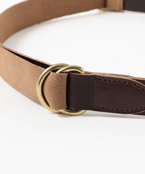 BEAMS PLUS(ビームスプラス)の「Leather Double Ring Belt(ベルト・メンズ・ブラック/ブラウン・ONE SIZE)」の10枚目の写真