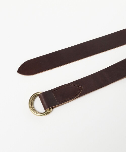 BEAMS PLUS(ビームスプラス)の「Leather Double Ring Belt(ベルト・メンズ・ブラック/ブラウン・ONE SIZE)」の11枚目の写真