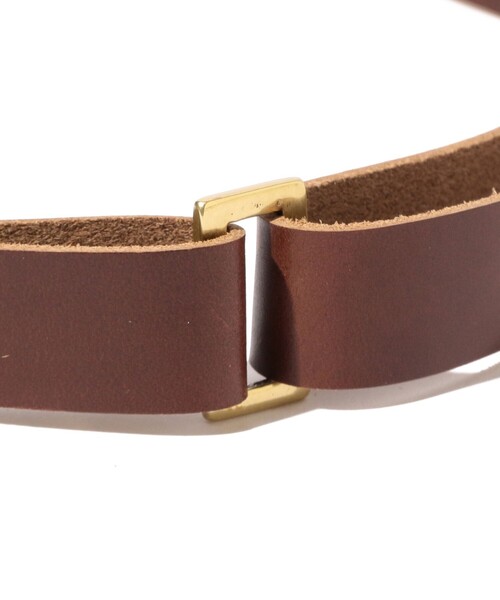 BEAMS PLUS(ビームスプラス)の「Leather Double Ring Belt(ベルト・メンズ・ブラック/ブラウン・ONE SIZE)」の13枚目の写真