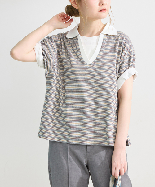 B.C STOCK(ベーセーストック)の「ウォッシャブル / *MAI.M. RUGGER SHIRT(Tシャツ/カットソー・レディース・その他4/その他1/その他15・FREE)」の1枚目の写真