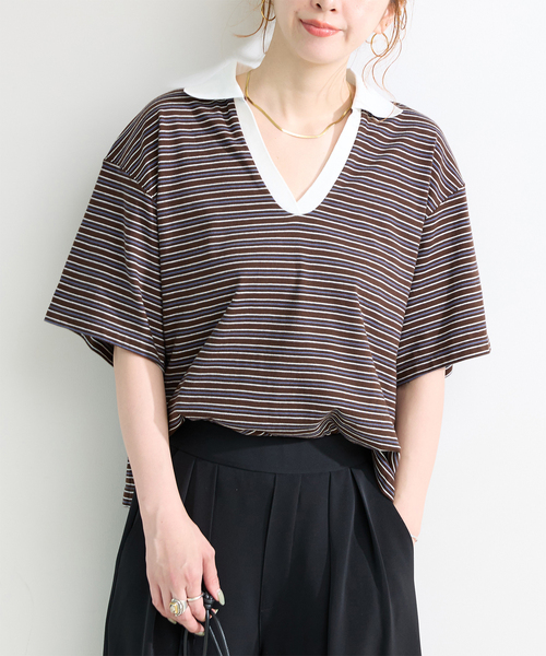 B.C STOCK(ベーセーストック)の「ウォッシャブル / *MAI.M. RUGGER SHIRT(Tシャツ/カットソー・レディース・その他4/その他1/その他15・FREE)」の2枚目の写真