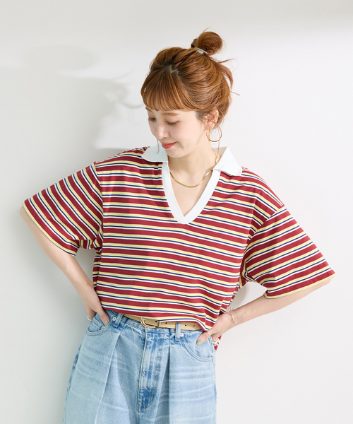 B.C STOCK(ベーセーストック)の「ウォッシャブル / *MAI.M. RUGGER SHIRT(Tシャツ/カットソー・レディース・その他4/その他1/その他15・FREE)」の3枚目の写真