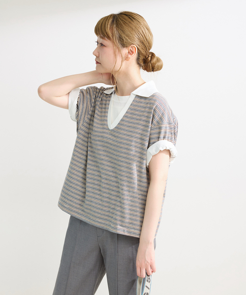 B.C STOCK(ベーセーストック)の「ウォッシャブル / *MAI.M. RUGGER SHIRT(Tシャツ/カットソー・レディース・その他4/その他1/その他15・FREE)」の13枚目の写真