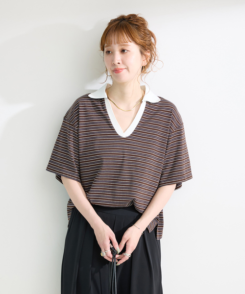 B.C STOCK(ベーセーストック)の「ウォッシャブル / *MAI.M. RUGGER SHIRT(Tシャツ/カットソー・レディース・その他4/その他1/その他15・FREE)」の6枚目の写真