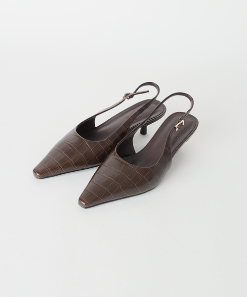 Spick & Span(スピックアンドスパン)の「Spick & Span バックスリングパンプス(パンプス・レディース・ブラウン・36/37/38)」の4枚目の写真