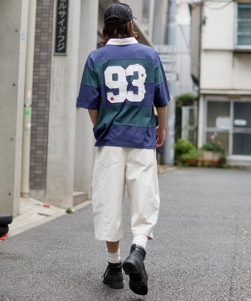 WEGO(ウィゴー)の「WEGO/【26年春夏新作】ナンバリングラガーシャツ(ポロシャツ・メンズ・ワイン/ダークグリーン・LARGE/MEDIUM)」の16枚目の写真