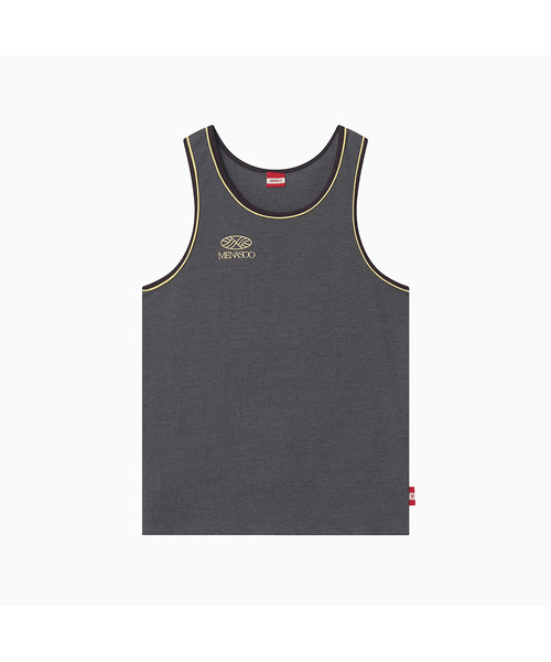 MENASOO（ミナス）の「Signature Double Binding Sleeveless Top（Tシャツ/カットソー・レディース・スカイブルー/ライトグレー/ブラウン/ダークグレー・F）」の2枚目の写真