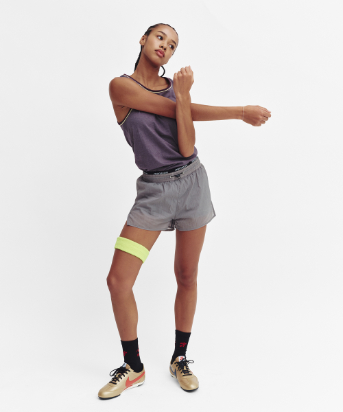 MENASOO（ミナス）の「Signature Double Binding Sleeveless Top（Tシャツ/カットソー・レディース・スカイブルー/ライトグレー/ブラウン/ダークグレー・F）」の10枚目の写真