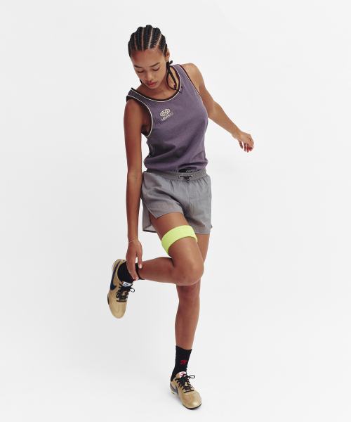 MENASOO（ミナス）の「Signature Double Binding Sleeveless Top（Tシャツ/カットソー・レディース・スカイブルー/ライトグレー/ブラウン/ダークグレー・F）」の11枚目の写真