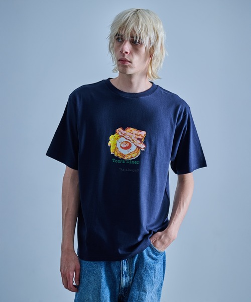 FRUIT OF THE LOOM(フルーツオブザルーム)の「Toms Diner As always Tシャツ(Tシャツ/カットソー・メンズ・ネイビー/ブラック/ホワイト・L/M/XL)」の3枚目の写真