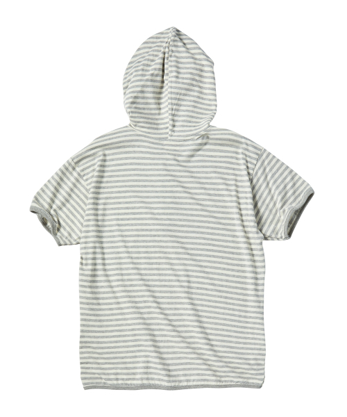 UNTITLED SEOUL(アンタイトル ソウル)の「シンボルストライプヘンリーフードクロップ半袖メランジホワイト(Tシャツ/カットソー・レディース・その他・SMALL/MEDIUM)」の6枚目の写真