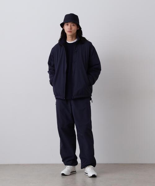 Y(ワイ)の「Y / RECYCLE NYLON MIX TAFFETA / RECYCLE POLYESTER FLEECE TROUSERS(その他パンツ・メンズ・ネイビー/ホワイト・LARGE/MEDIUM/SMALL)」の1枚目の写真