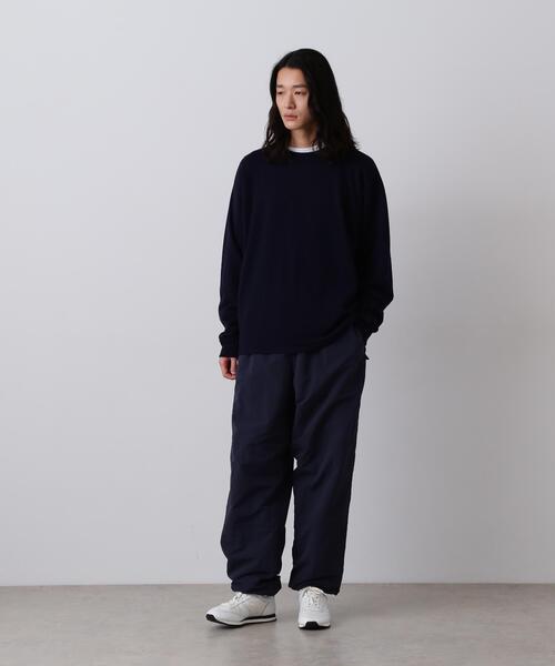 Y(ワイ)の「Y / RECYCLE NYLON MIX TAFFETA / RECYCLE POLYESTER FLEECE TROUSERS(その他パンツ・メンズ・ネイビー/ホワイト・LARGE/MEDIUM/SMALL)」の17枚目の写真