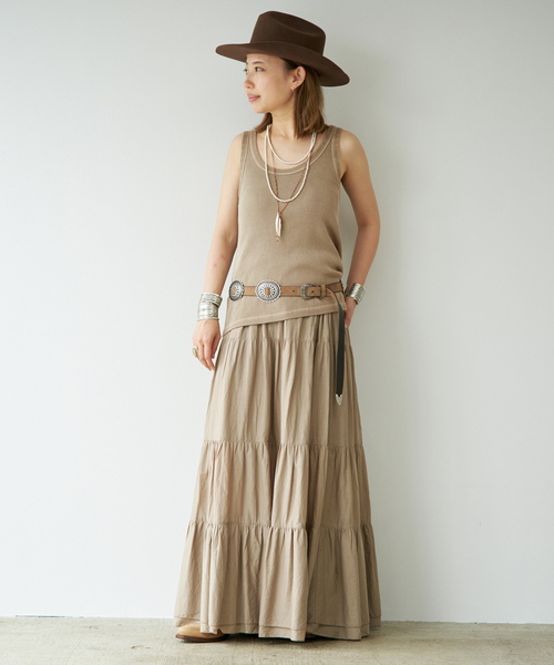 Puntovita(プントヴィータ)の「【PUNTOVITA/プントヴィータ】CONCHO BELT BEIGE(ベルト・レディース・ベージュ・85)」の2枚目の写真