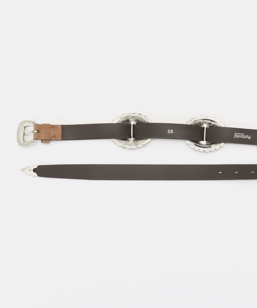 Puntovita(プントヴィータ)の「【PUNTOVITA/プントヴィータ】CONCHO BELT BEIGE(ベルト・レディース・ベージュ・85)」の6枚目の写真