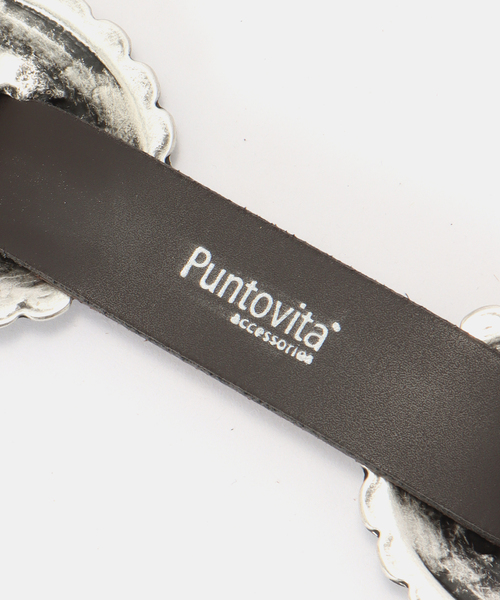 Puntovita(プントヴィータ)の「【PUNTOVITA/プントヴィータ】CONCHO BELT BEIGE(ベルト・レディース・ベージュ・85)」の7枚目の写真