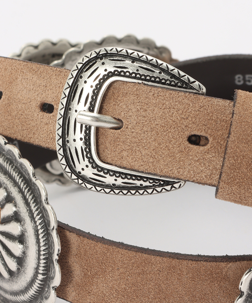 Puntovita(プントヴィータ)の「【PUNTOVITA/プントヴィータ】CONCHO BELT BEIGE(ベルト・レディース・ベージュ・85)」の8枚目の写真