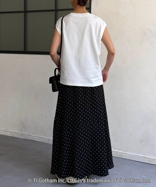 Chez toi(シェトワ)の「フォトTEE(Tシャツ/カットソー・レディース・ベージュ/ホワイト・FREE)」の10枚目の写真