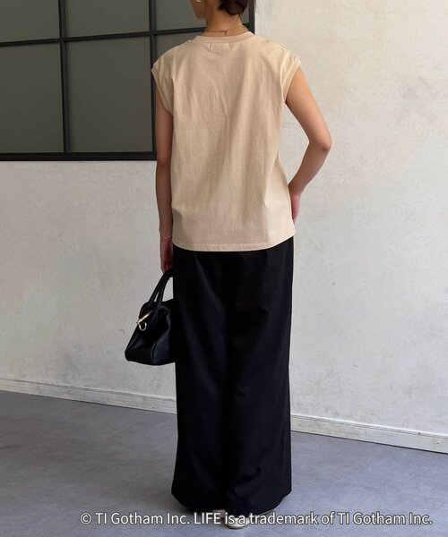 Chez toi(シェトワ)の「フォトTEE(Tシャツ/カットソー・レディース・ベージュ/ホワイト・FREE)」の19枚目の写真