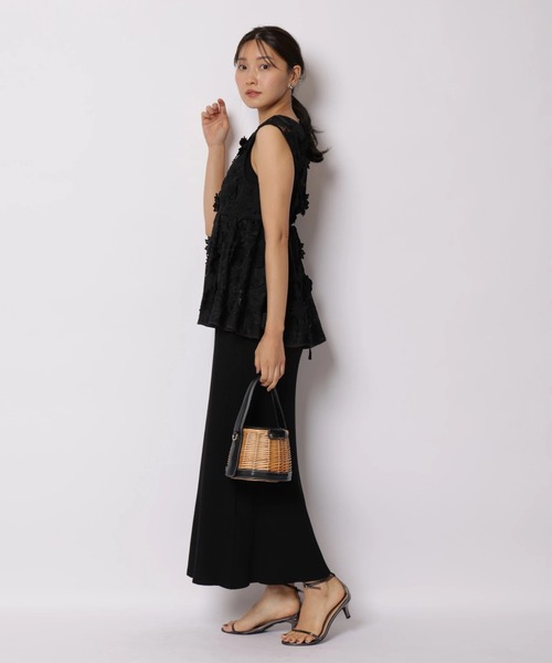 JUSGLITTY（ジャスグリッティー）の「シアーフルールブラウス（シャツ/ブラウス・レディース・ブラック/ホワイト・2/1）」の14枚目の写真