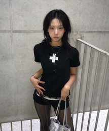 PLUS CROP TEE (BLACK)
