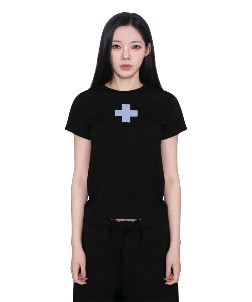 DURTの「PLUS CROP TEE (BLACK)(Tシャツ/カットソー・レディース・その他・OS)」の3枚目の写真