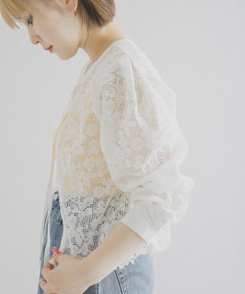 THE GOODLAND MARKET(ザグッドランドマーケット)の「cwtch ORGANIC COTTON 2WAY BLOUSE(シャツ/ブラウス・レディース・ブラック/ホワイト・FREE)」の4枚目の写真