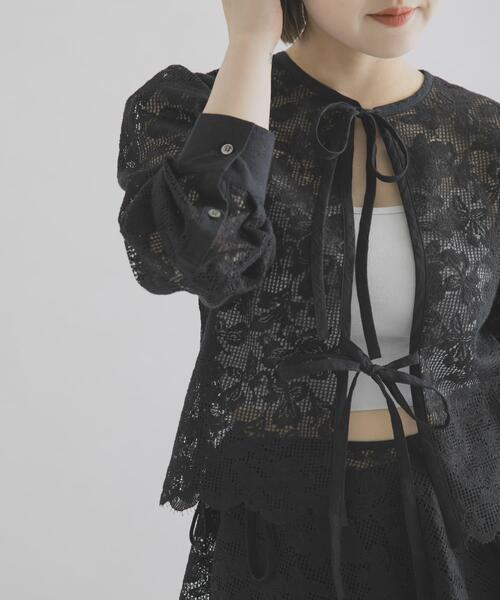 THE GOODLAND MARKET(ザグッドランドマーケット)の「cwtch ORGANIC COTTON 2WAY BLOUSE(シャツ/ブラウス・レディース・ブラック/ホワイト・FREE)」の12枚目の写真