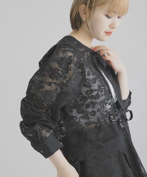 THE GOODLAND MARKET(ザグッドランドマーケット)の「cwtch ORGANIC COTTON 2WAY BLOUSE(シャツ/ブラウス・レディース・ブラック/ホワイト・FREE)」の13枚目の写真