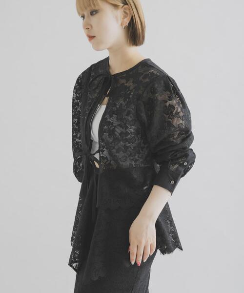 THE GOODLAND MARKET(ザグッドランドマーケット)の「cwtch ORGANIC COTTON 2WAY BLOUSE(シャツ/ブラウス・レディース・ブラック/ホワイト・FREE)」の14枚目の写真