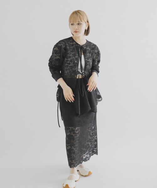 THE GOODLAND MARKET(ザグッドランドマーケット)の「cwtch ORGANIC COTTON 2WAY BLOUSE(シャツ/ブラウス・レディース・ブラック/ホワイト・FREE)」の16枚目の写真