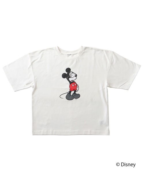 DRESSLAVE（ドレスレイブ）の「【限定】MICKY HAND SIGN TEE(ミッキーマウス ハンドサインTシャツ)（Tシャツ/カットソー・レディース・ホワイト/チャコールグレー・38）」の2枚目の写真