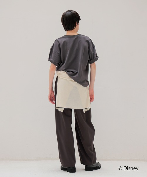DRESSLAVE（ドレスレイブ）の「【限定】MICKY HAND SIGN TEE(ミッキーマウス ハンドサインTシャツ)（Tシャツ/カットソー・レディース・ホワイト/チャコールグレー・38）」の9枚目の写真