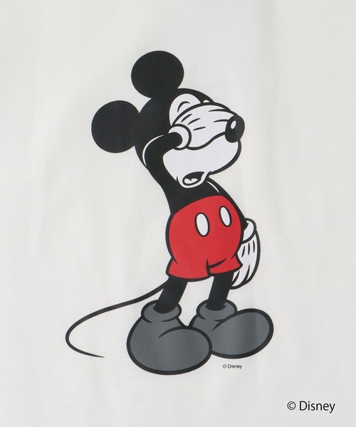 DRESSLAVE（ドレスレイブ）の「【限定】MICKY HAND SIGN TEE(ミッキーマウス ハンドサインTシャツ)（Tシャツ/カットソー・レディース・ホワイト/チャコールグレー・38）」の11枚目の写真