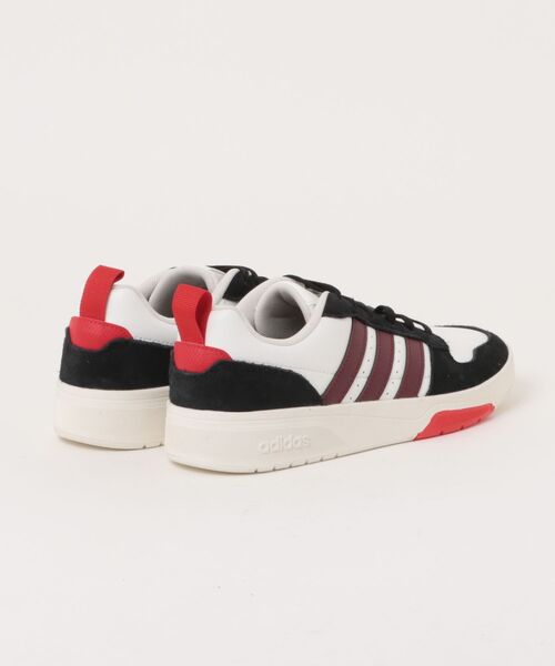 adidas（アディダス）の「COURTWAVE M（スニーカー・メンズ・ホワイト×レッド・25.0cm/25.5cm/26.0cm/26.5cm/27.0cm/28.0cm）」の2枚目の写真